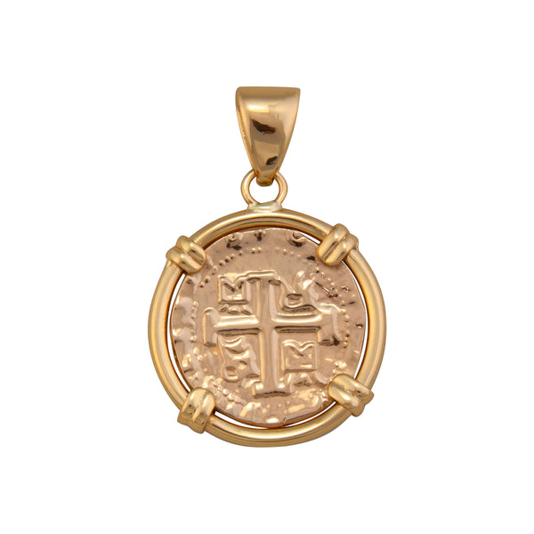 charles albert Alchemia Replica Treasure Coin Prong Edge Pendant Alchemia Pendants