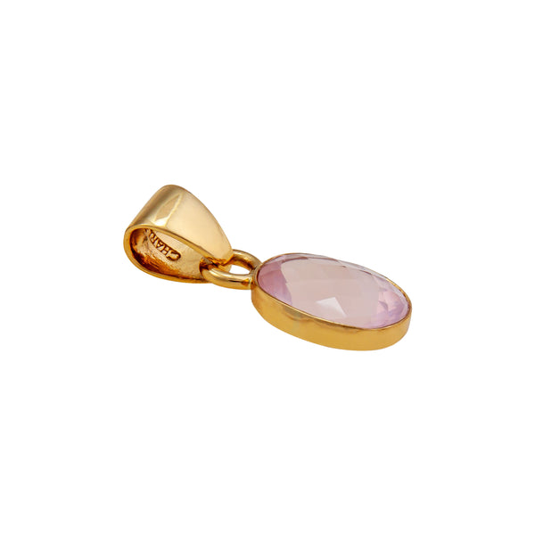 Charles Albert Alchemia Rose Quartz Oval Pendant Alchemia Pendants