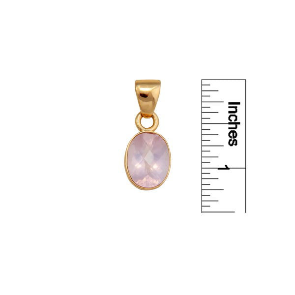 Charles Albert Alchemia Rose Quartz Oval Pendant Alchemia Pendants