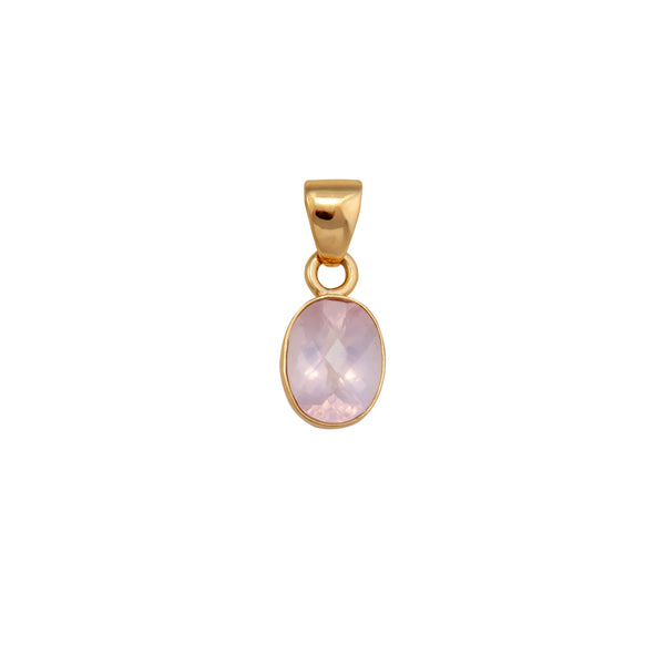 charles albert Alchemia Rose Quartz Oval Pendant Alchemia Pendants