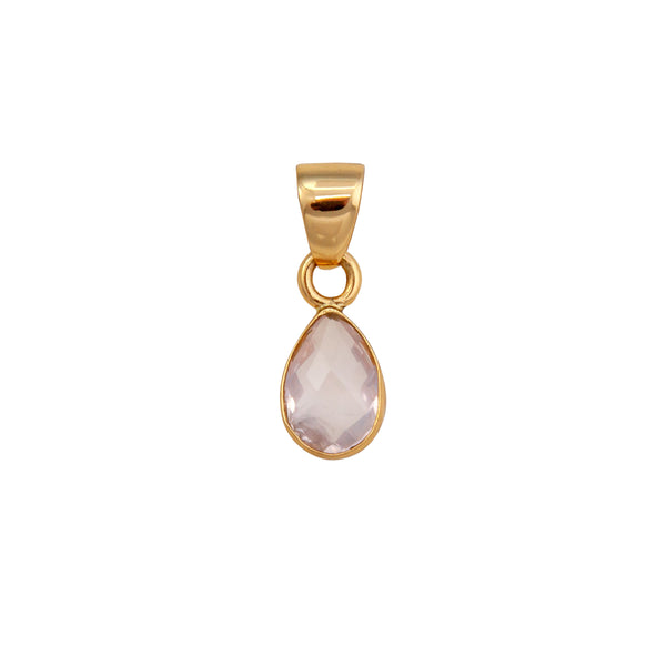 charles albert Alchemia Rose Quartz Teardrop Pendant Alchemia Pendants
