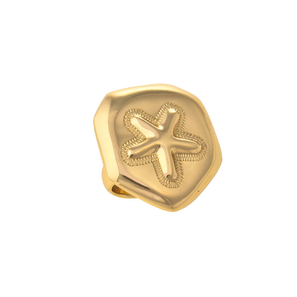 Charles Albert Alchemia Sand Dollar Adjustable Ring Alchemia Rings