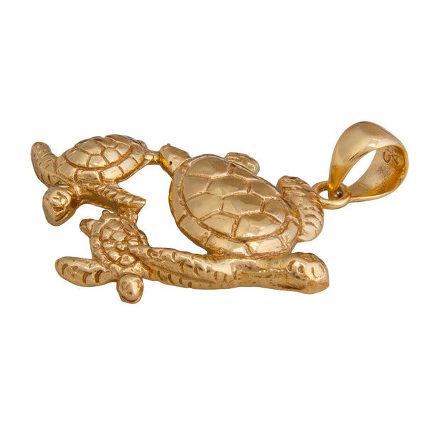 Charles Albert Alchemia Sea Turtle Family Pendant Alchemia Pendants