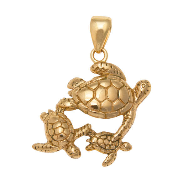charles albert Alchemia Sea Turtle Family Pendant Alchemia Pendants