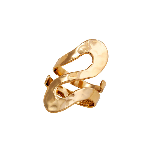 Charles Albert Alchemia Serpentine Hammered Adjustable Ring Alchemia Rings