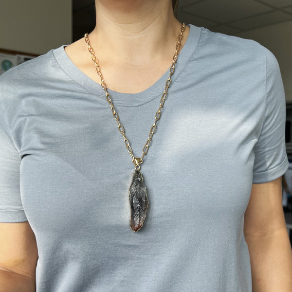 Charles Albert Alchemia Seven Minerals Quartz Pendant Alchemia Pendants