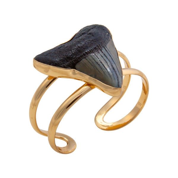 Charles Albert Alchemia Shark Tooth Double Band Adjustable Cuff Alchemia Bracelets + Cuffs