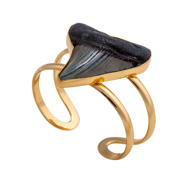 Charles Albert Alchemia Shark Tooth Double Band Adjustable Cuff Alchemia Bracelets + Cuffs