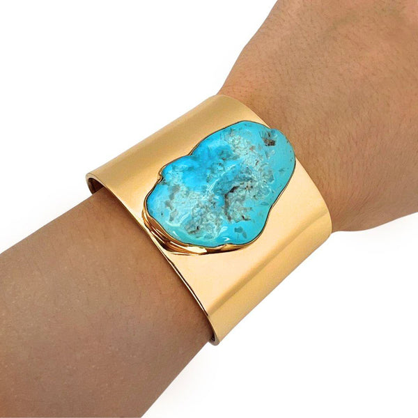Charles Albert Alchemia Sleeping Beauty Turquoise Cuff Alchemia Bracelets + Cuffs