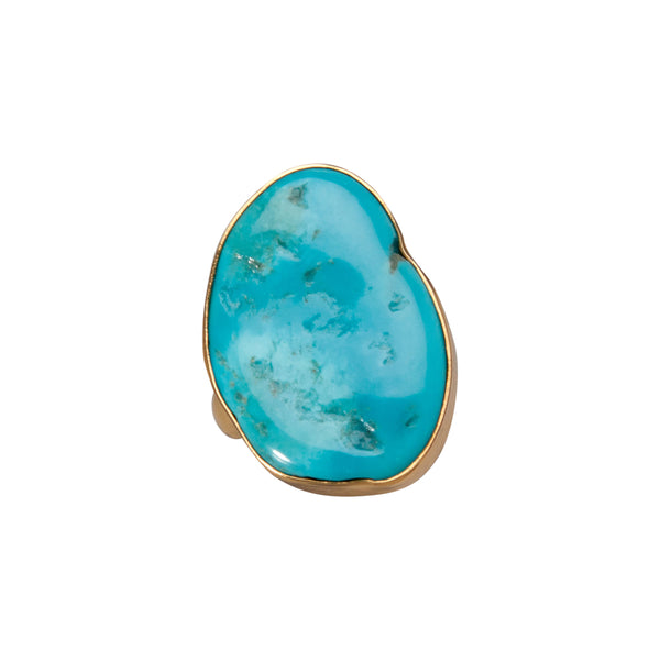 charles albert Alchemia Sleeping Beauty Turquoise Freeform Adjustable Ring Alchemia Rings