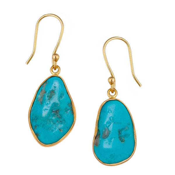 charles albert Alchemia Sleeping Beauty Turquoise Freeform Drop Earrings Alchemia Earrings