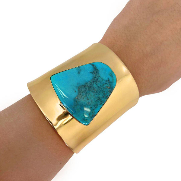 Charles Albert Alchemia Sleeping Beauty Turquoise Solid Cuff Alchemia Bracelets + Cuffs