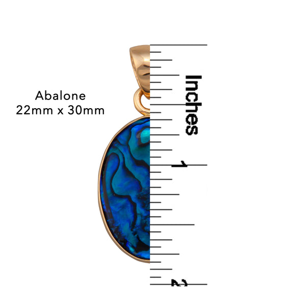 Charles Albert Alchemia Small Blue Abalone Pendant Alchemia Pendants
