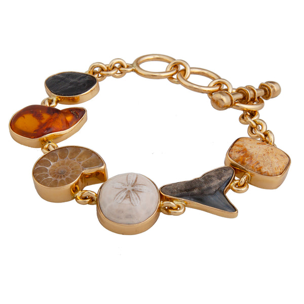 Charles Albert Alchemia Small Multi-Fossil Bracelet Alchemia Bracelets + Cuffs