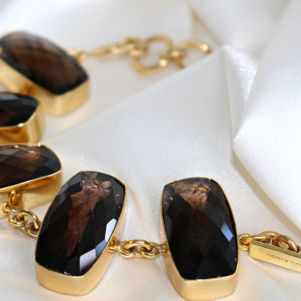 Charles Albert Alchemia Smokey Quartz Rectangle Bracelet 45% Off - Discontinued Items