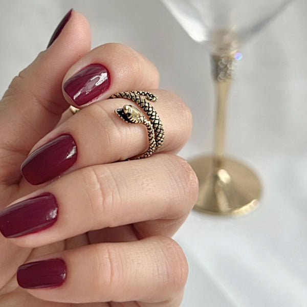 Charles Albert Alchemia Snake Oxidized Adjustable Cuff Ring Alchemia Rings