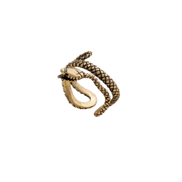 Charles Albert Alchemia Snake Oxidized Adjustable Cuff Ring Alchemia Rings