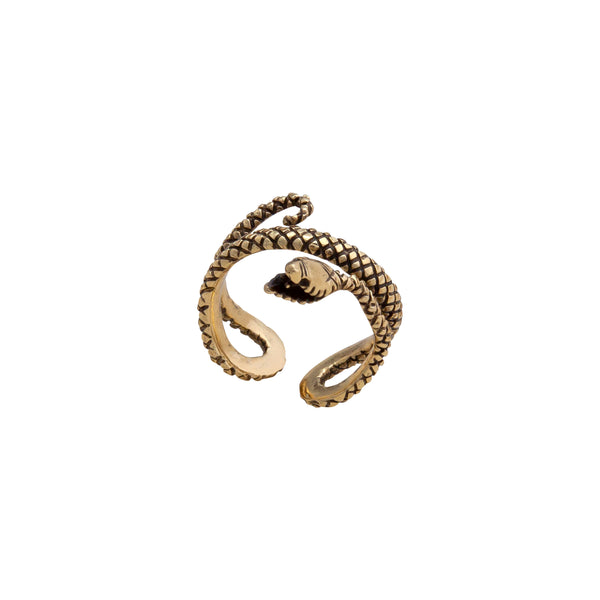 charles albert Alchemia Snake Oxidized Adjustable Cuff Ring Alchemia Rings