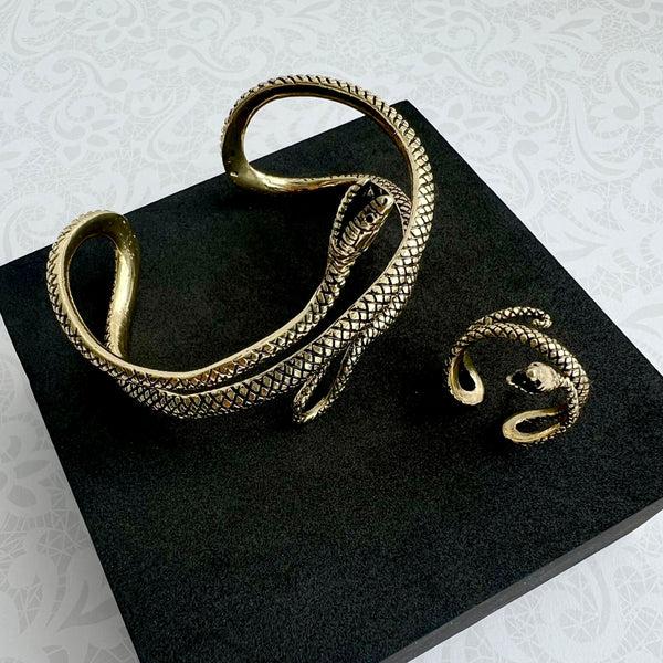 Charles Albert Alchemia Snake Oxidized Cuff Alchemia Bracelets + Cuffs