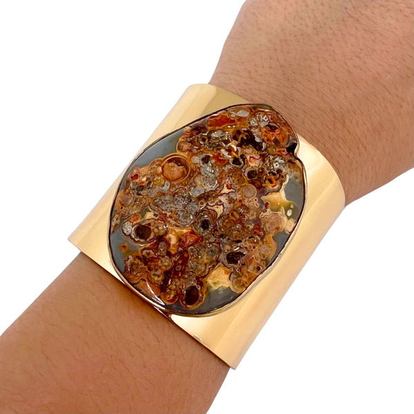Charles Albert Alchemia Spotted Agate Cuff 15% Off - Discontinued Items