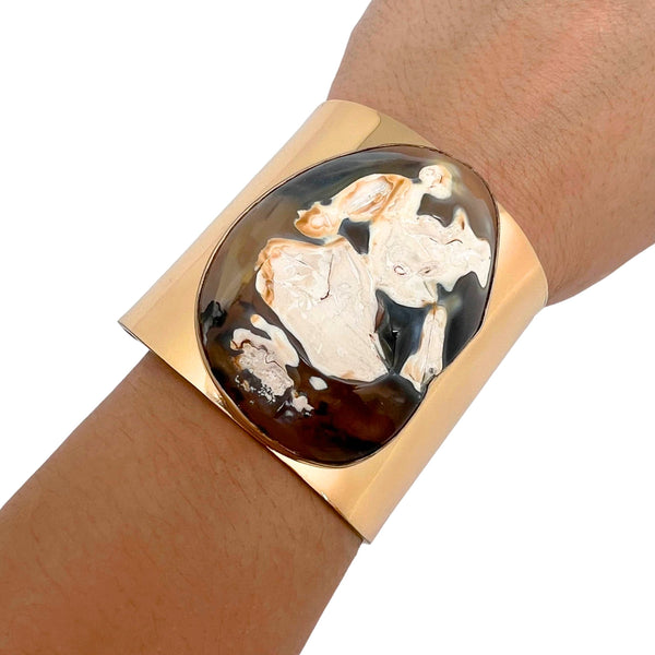 Charles Albert Alchemia Spotted Agate Cuff 15% Off - Discontinued Items