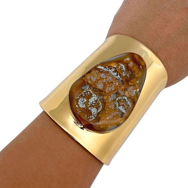Charles Albert Alchemia Spotted Agate Cuff 15% Off - Discontinued Items