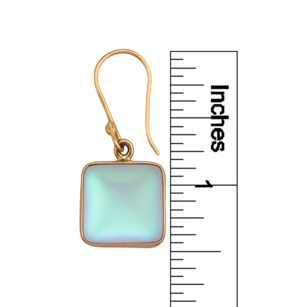 Charles Albert Alchemia Square Luminite Drop Earrings Alchemia Earrings