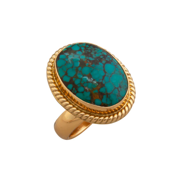 Charles Albert Alchemia Turquoise Adjustable Rope Ring Alchemia Rings
