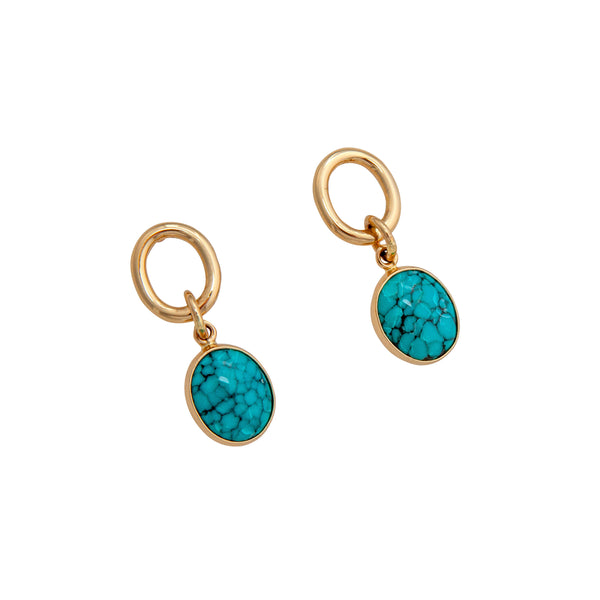 Charles Albert Alchemia Turquoise Oval Post Earrings Alchemia Earrings