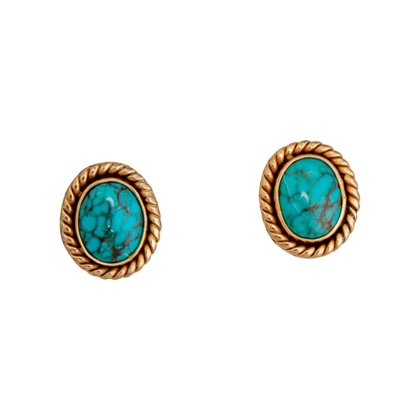 charles albert Alchemia Turquoise Rope Post Earrings Alchemia Earrings