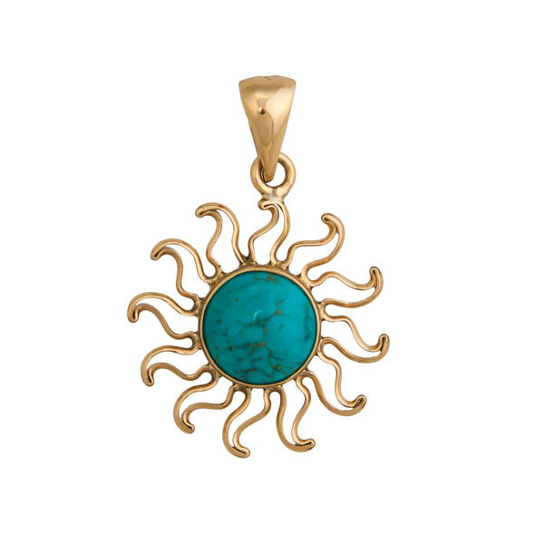 charles albert Alchemia Turquoise Sun Pendant Alchemia Pendants