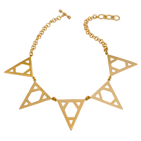 charles albert Alchemia Twin Pyramid Necklace 45% Off - Discontinued Items