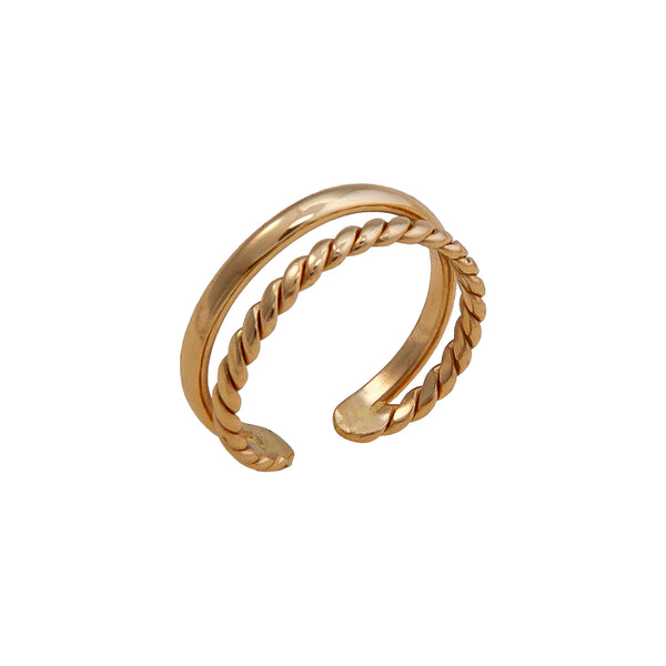 charles albert Alchemia Twisted Shiny Adjustable Cuff Ring Alchemia Rings