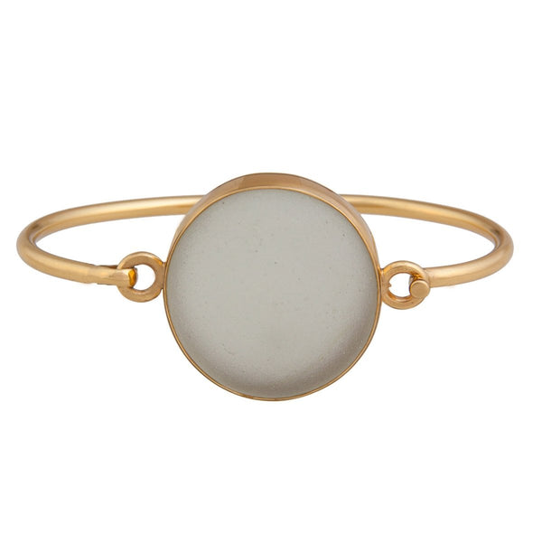 charles albert Alchemia White Recycled Glass Bangle 45% Off - Discontinued Items