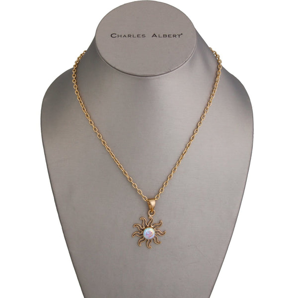Charles Albert Alchemia You Warm My Soul Mercury Mist CZ Sun Pendant Alchemia Pendants