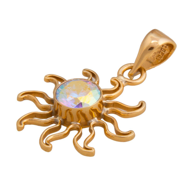 Charles Albert Alchemia You Warm My Soul Mercury Mist CZ Sun Pendant Alchemia Pendants