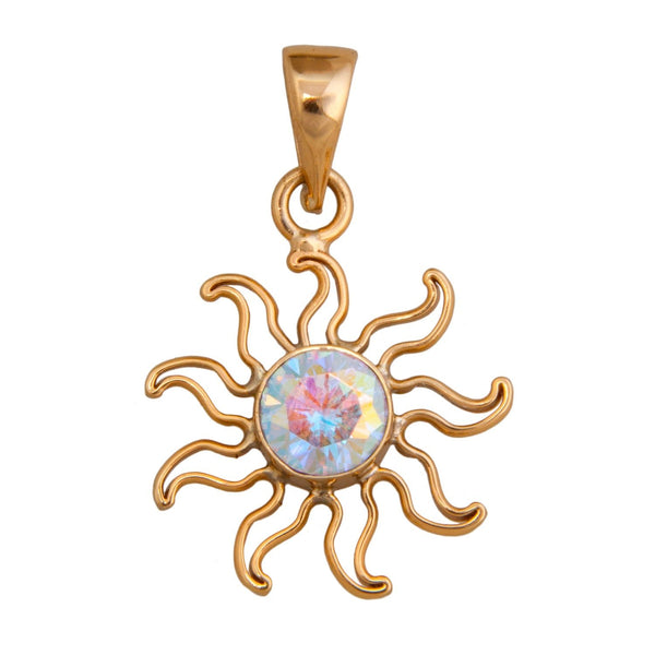charles albert Alchemia You Warm My Soul Mercury Mist CZ Sun Pendant Alchemia Pendants