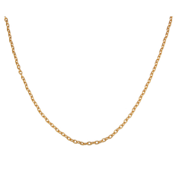 charles albert Gold Tone 3mm Base Metal Cross Chain Base Metal Chain + Silver Plated Neckwires