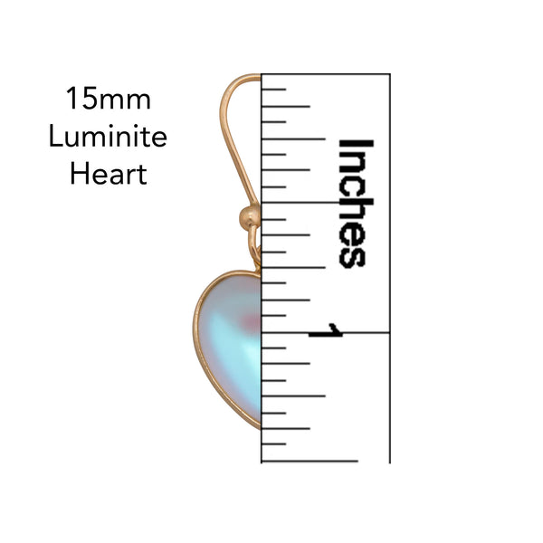 Charles Albert Heartfelt Alchemia Luminite Heart Earrings Alchemia Earrings