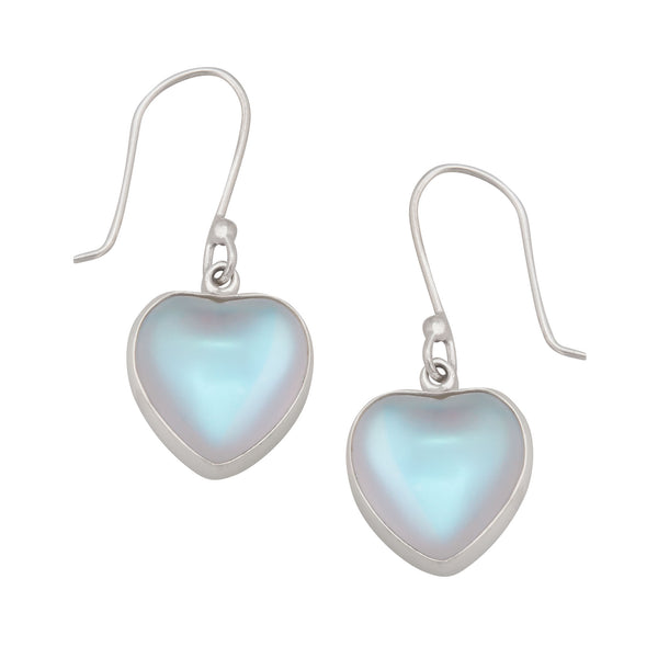 charles albert Heartfelt Sterling Silver Luminite Earrings Sterling Silver Earrings