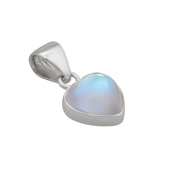 Charles Albert Heartfelt Sterling Silver Petite Luminite Pendant Sterling Silver Pendants