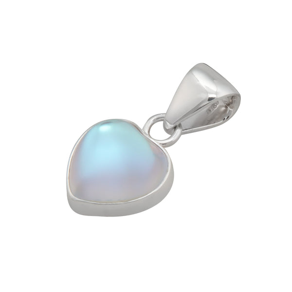 Charles Albert Heartfelt Sterling Silver Petite Luminite Pendant Sterling Silver Pendants