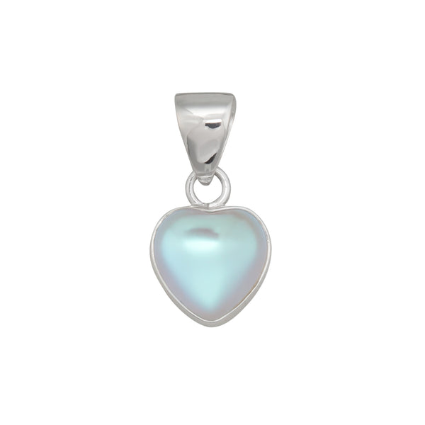 charles albert Heartfelt Sterling Silver Petite Luminite Pendant Sterling Silver Pendants