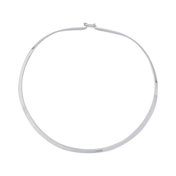 charles albert Silver Plated Round Neckwire with Clasp Base Metal Chain + Silver Plated Neckwires