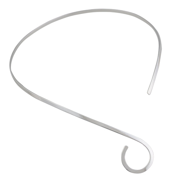 Charles Albert Silver Plated Swirl Neckwire Base Metal Chain + Silver Plated Neckwires