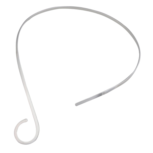 Charles Albert Silver Plated Swirl Neckwire Base Metal Chain + Silver Plated Neckwires