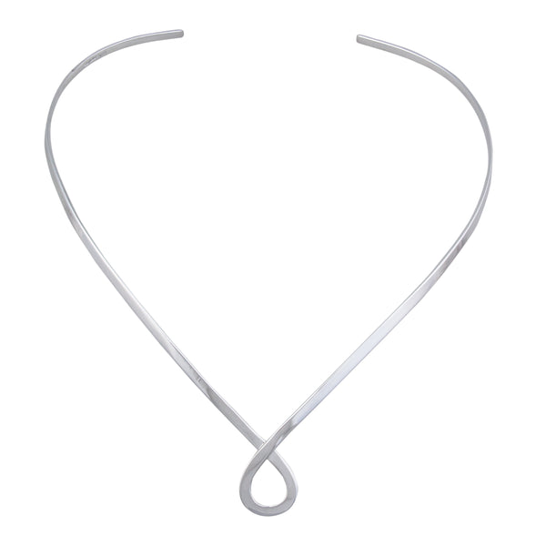 charles albert Silver Plated Twist Neckwire Base Metal Chain + Silver Plated Neckwires