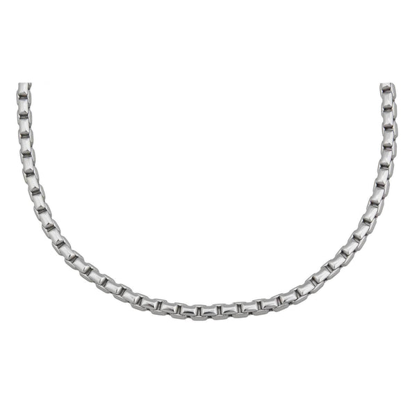 charles albert Silver Tone 36" Base Metal Box Chain Base Metal Chain + Silver Plated Neckwires