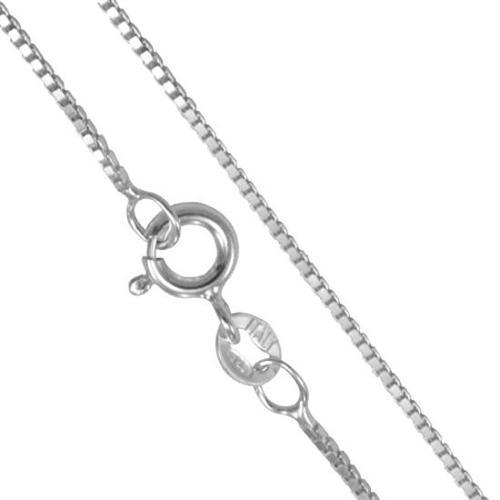 Charles Albert Sterling Silver 1mm Box Chain Sterling Silver Chains + Neckwires