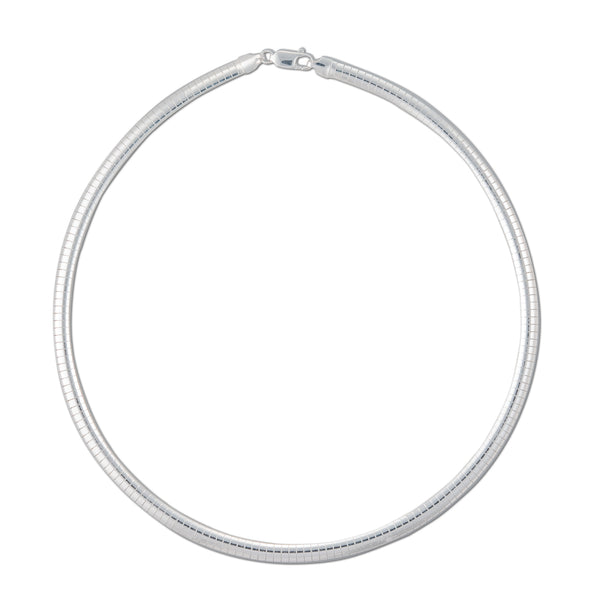 Charles Albert Sterling Silver 4mm Classic Omega - 20" 15% Off - Discontinued Items
